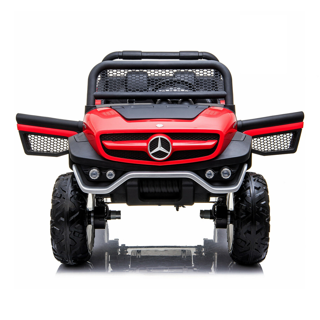 Voiture électrique LT972 Mercedes Unimog pour enfants, avec lumières et sons