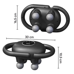 Pistolet de Massage Électrique 4 Têtes pour Massage Musculaire à Batterie 15W