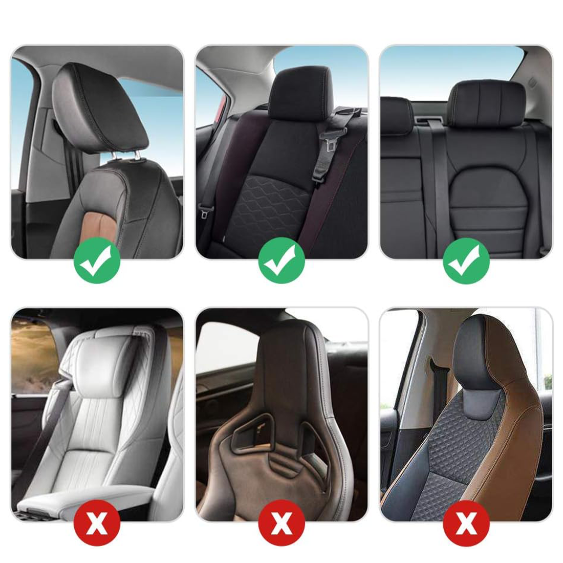 Coussin de tête pour voiture de voyage, support réglable pour le cou à 180°