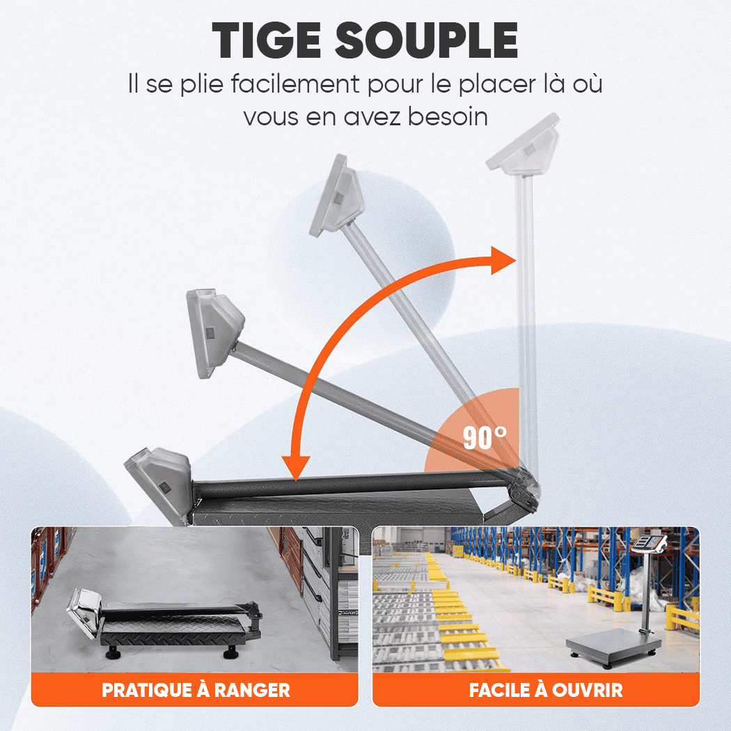 Balance industrielle 500kg professionnelle à haute précision avec écran LED