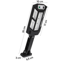 Lampe solaire PP-902T, capteur de mouvement, télécommande, 43 LED