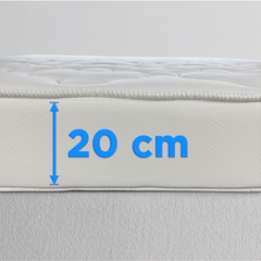 Matelas Double Dormi Bene respirant anti-allergique anti-acariens 160x190x20cm