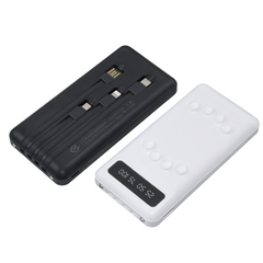 Powerbank 58000mAh Chargeur Rapide Portable avec 4 Câbles Inclus USB