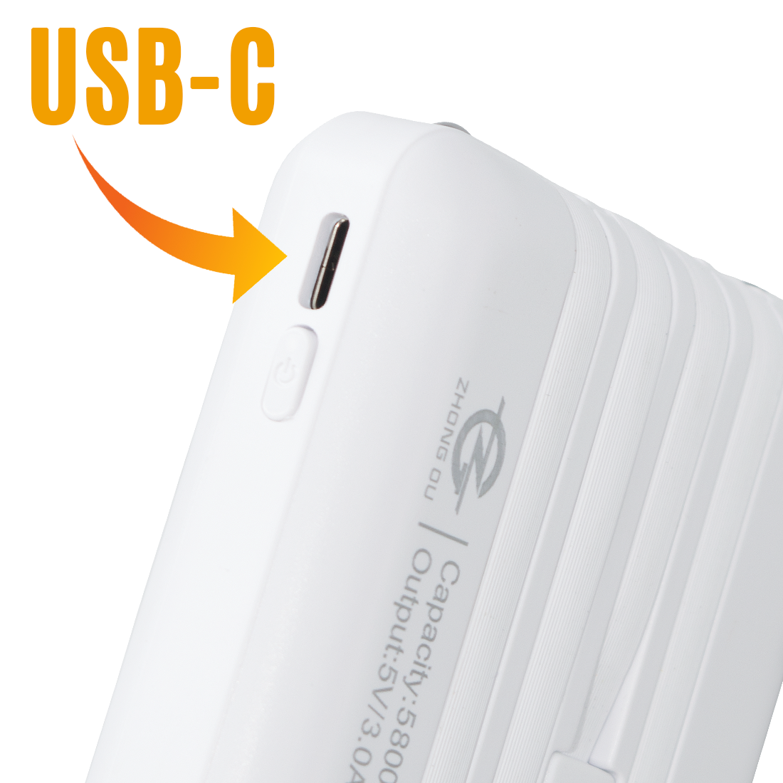 Powerbank 58000mAh Chargeur Rapide Portable avec 4 Câbles Inclus USB