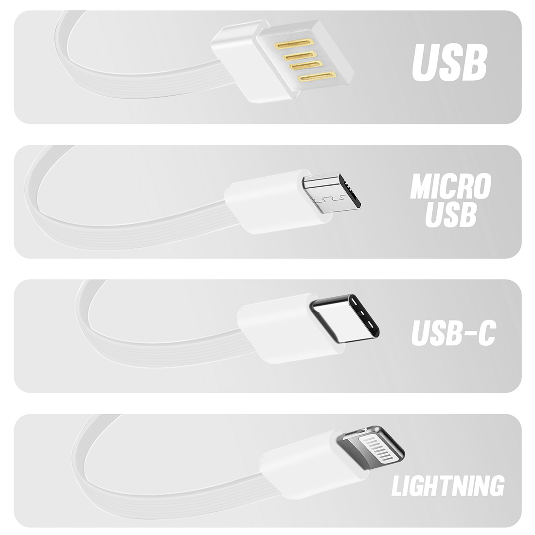 Powerbank 58000mAh Chargeur Rapide Portable avec 4 Câbles Inclus USB