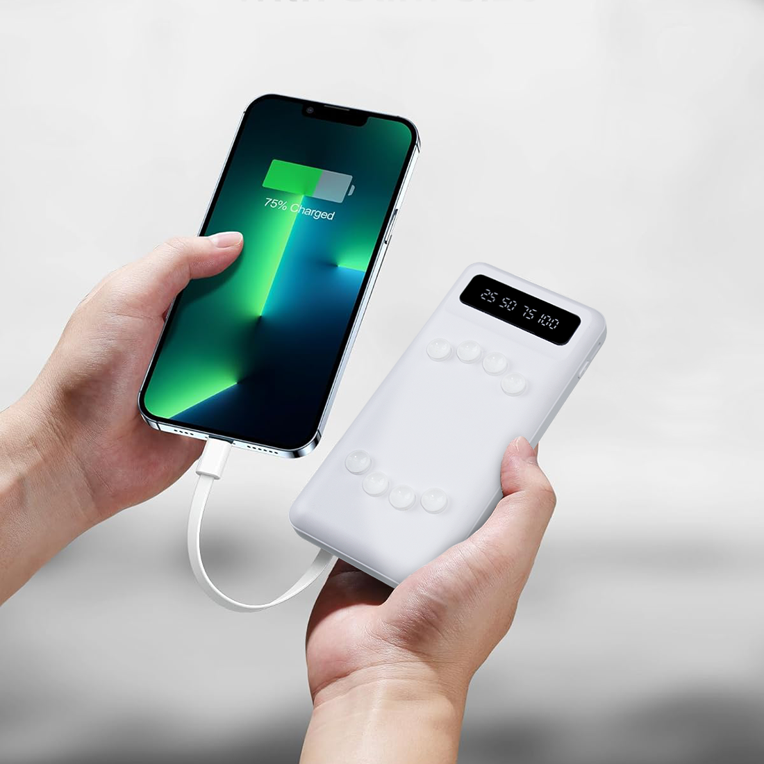 Powerbank 58000mAh Chargeur Rapide Portable avec 4 Câbles Inclus USB