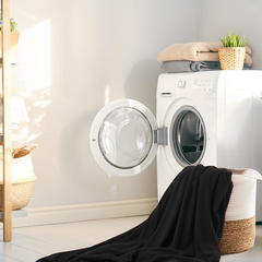 Housse de canapé 4 places avec élastique, unie, anti-taches, en tissu piqué
