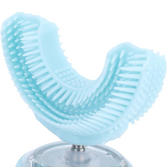 Brosse à dents électrique pour enfants en silicone doux, nettoyage à 360°