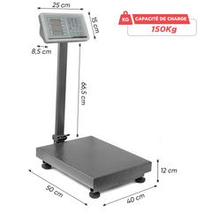 Balance industrielle 150 kg professionnelle à haute précision avec écran LED