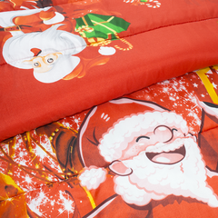 Trapunta de Noël Matrimoniale Impression Père Noël avec Cadeaux