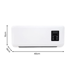 Radiateur Électrique Mural 2200W Chauffage de Salle de Bain avec Télécommande