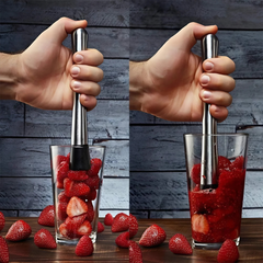 Set de Cocktail 8 Pièces Shaker en Acier 750ml Kit de Barman Professionnel
