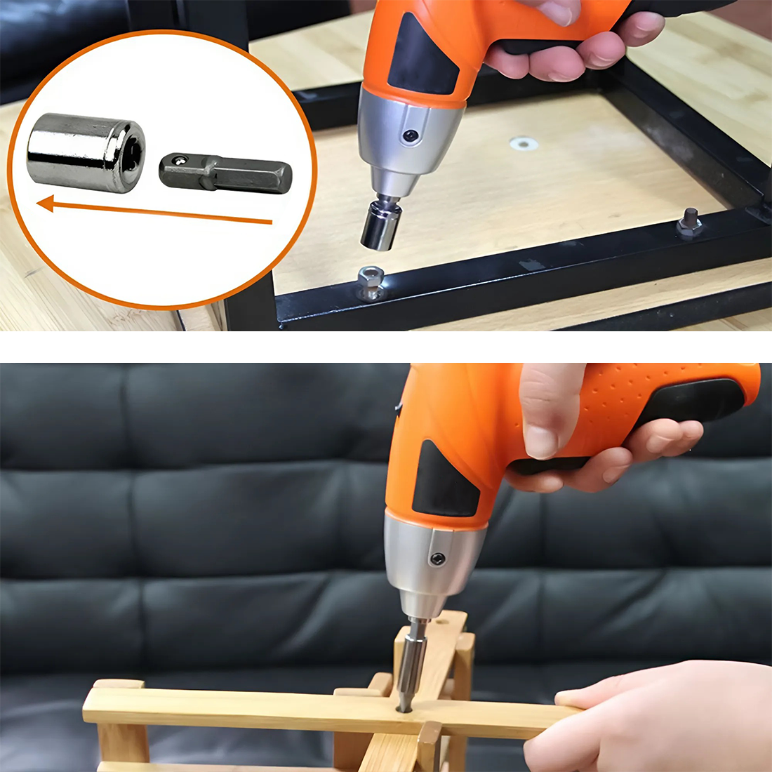 Mini Perceuse Visseuse 3.6V Batterie Rechargeable Kit 45 Accessoires et Mallette