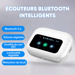 Écouteurs A9 Pro Bluetooth 54 sans fil affichage LED tactile son HI FI