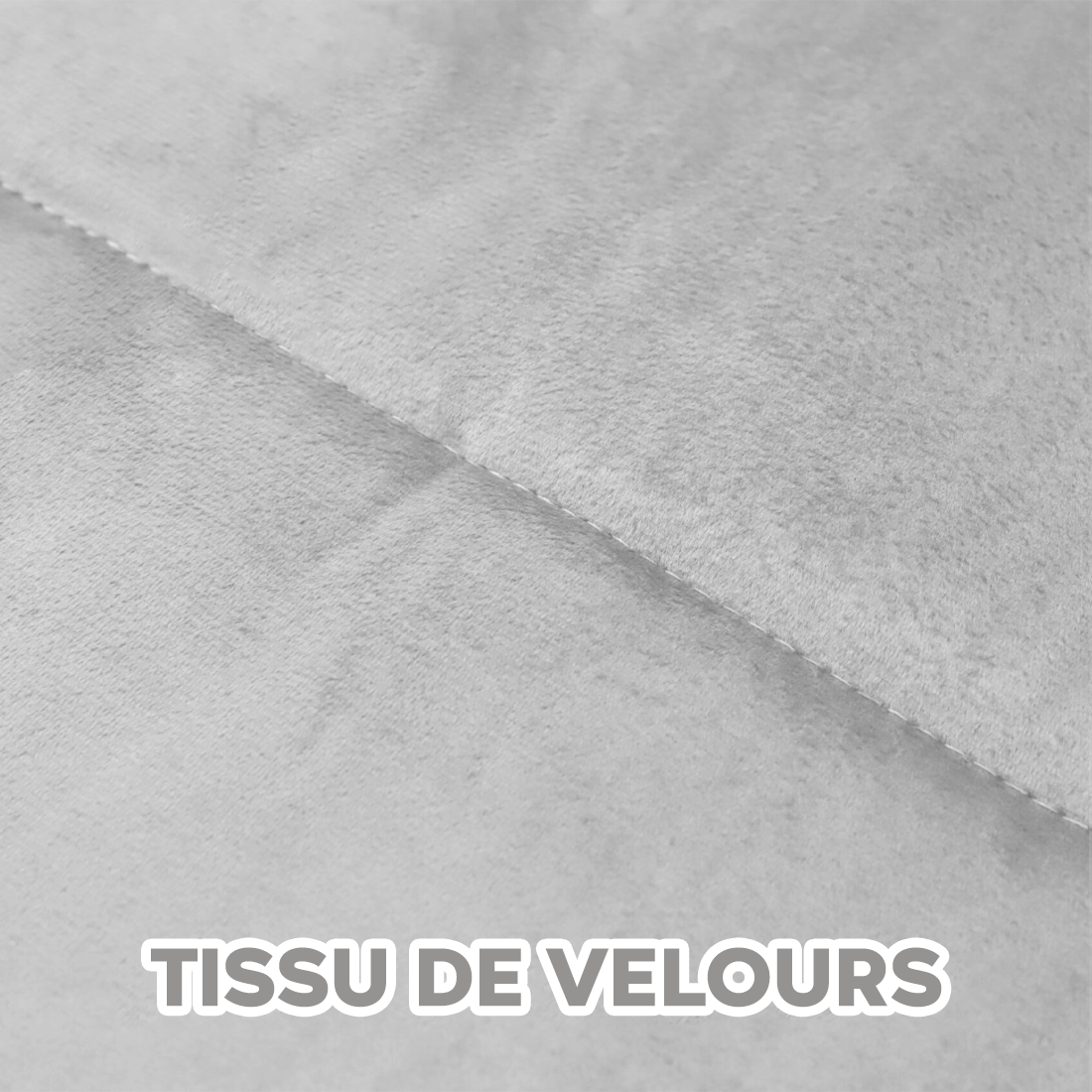 Couette Matrimoniale Velours Duvet Double Face Uni avec Housse de Tête