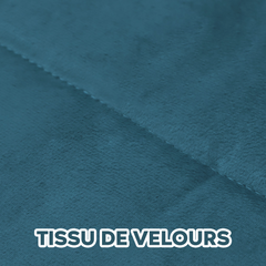 Couette Matrimoniale Velours Duvet Double Face Uni avec Housse de Tête