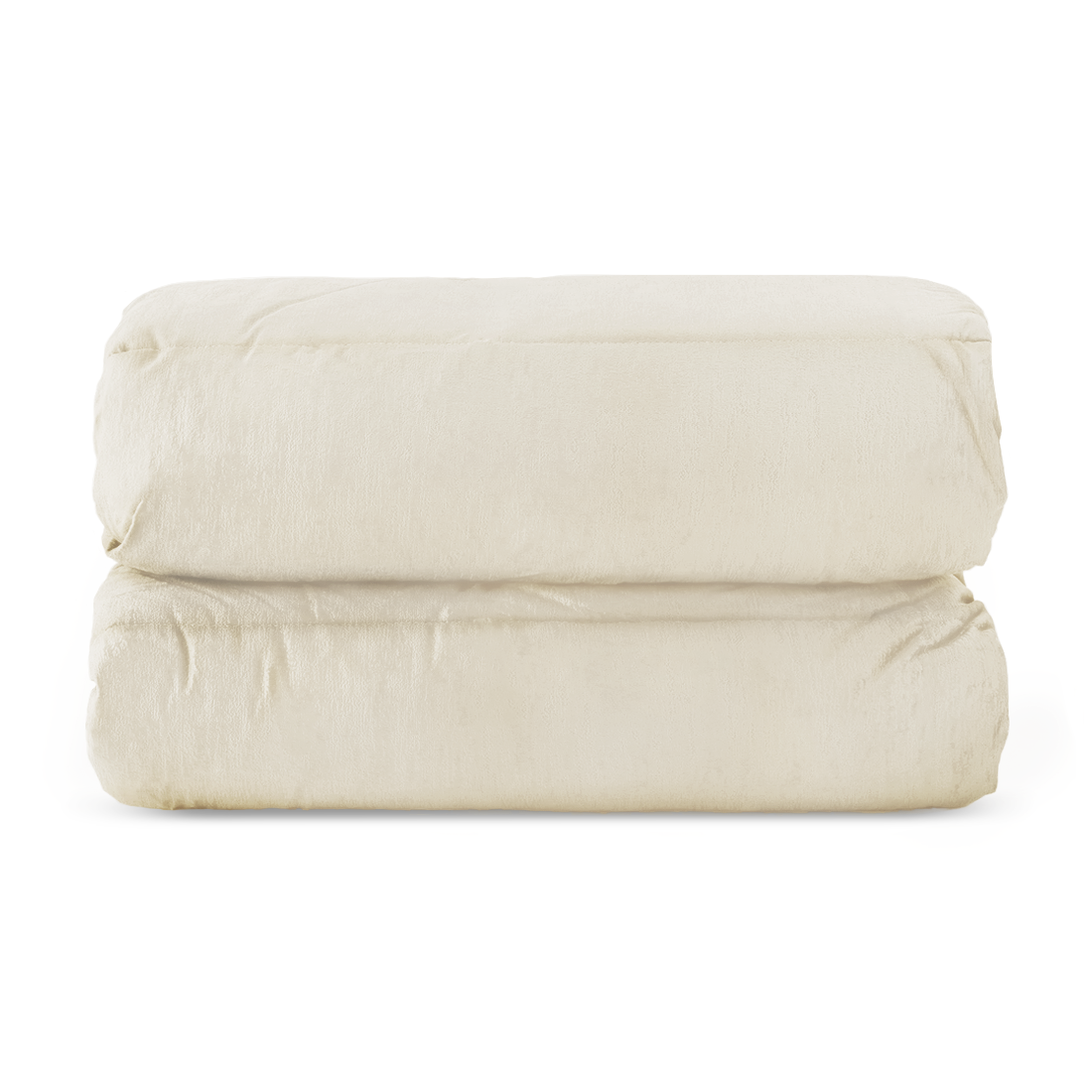 Couette Matrimoniale Velours Duvet Double Face Uni avec Housse de Tête