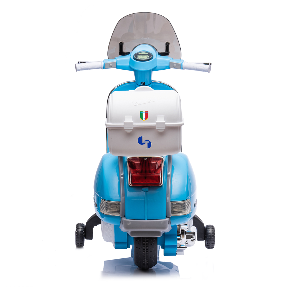 Moto Électrique Scooter pour Enfants LT960 Vespa PX150 Full Napoli avec Top Case