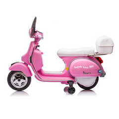 Moto Électrique Scooter pour Enfants LT960 Vespa PX150 Full Napoli avec Top Case