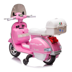 Moto Électrique Scooter pour Enfants LT960 Vespa PX150 Full Napoli avec Top Case