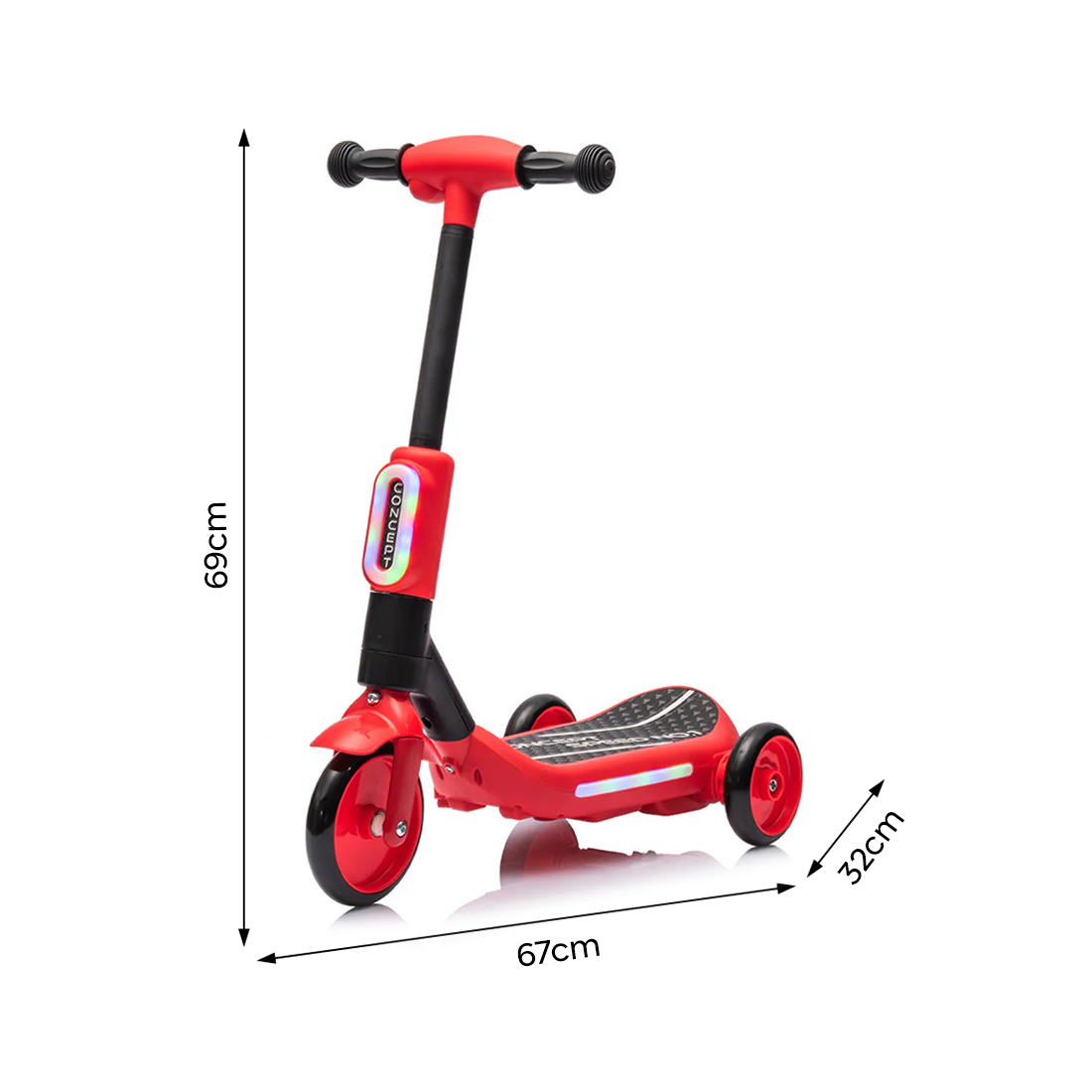 Trottinette Électrique Enfants LT983 Deluxe à 3 Roues avec Lumières RGB