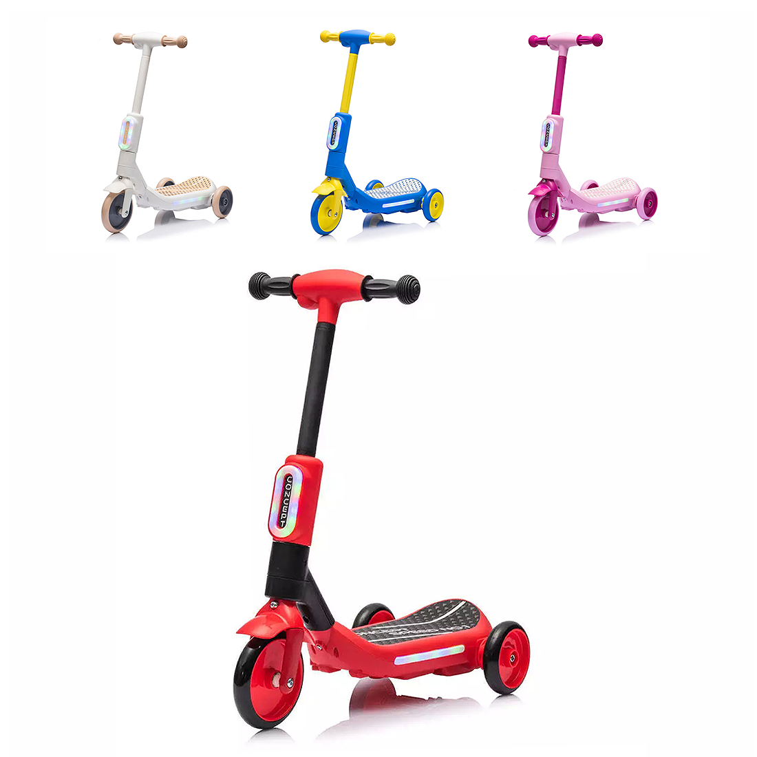 Trottinette Électrique Enfants LT983 Deluxe à 3 Roues avec Lumières RGB
