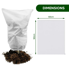 Capuche protection plantes couvre-plantes anti-gel respirant TNT 120x180cm