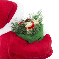 Père Noël Costume Rouge et Blanc 144409 Décoration de Noël 90H cm