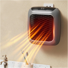 Mini radiateur électrique portable 800W avec écran LED et minuterie réglable