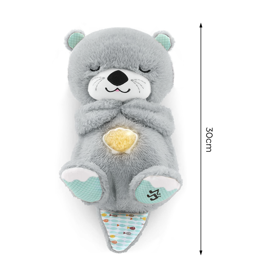 Peluche Loutre Respirant avec Musique et Lumières Apaisantes pour Bébés