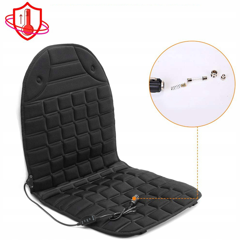 Coussin de siège chauffant universel avec 2 niveaux de réglage de chaleur