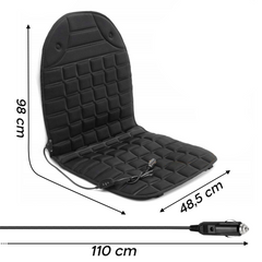 Coussin de siège chauffant universel avec 2 niveaux de réglage de chaleur