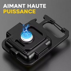 Mini Lampe LED Porte-Clés Multifonction avec Aimant et Décapsuleur