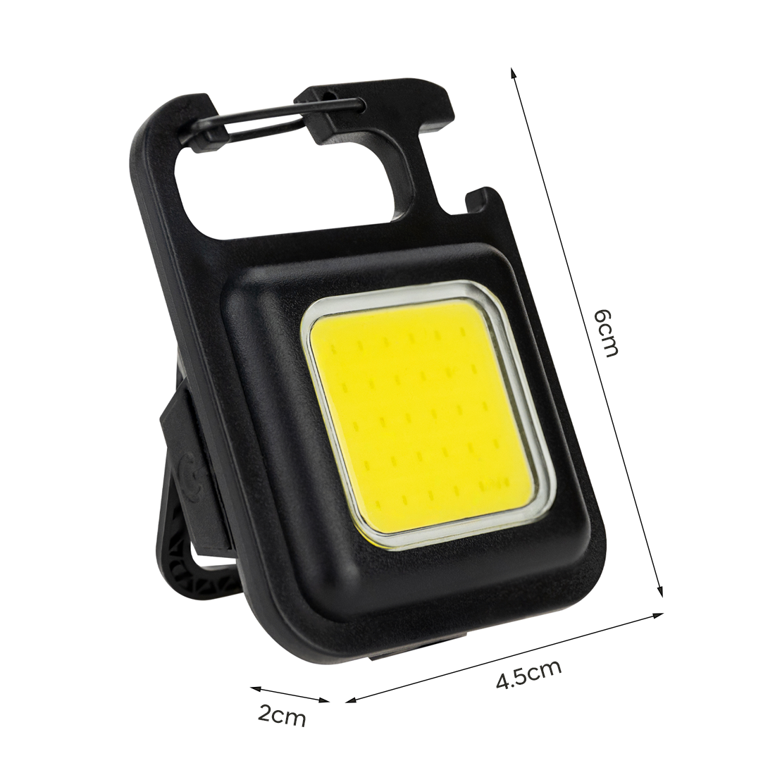 Mini Lampe LED Porte-Clés Multifonction avec Aimant et Décapsuleur