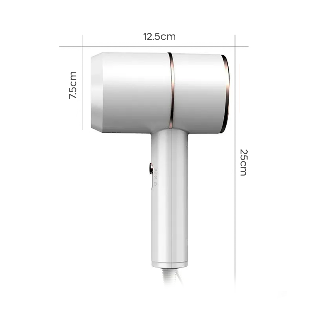 Sèche-cheveux Portable de Voyage 3000W 3 Vitesses Fonction Chaud/Froid