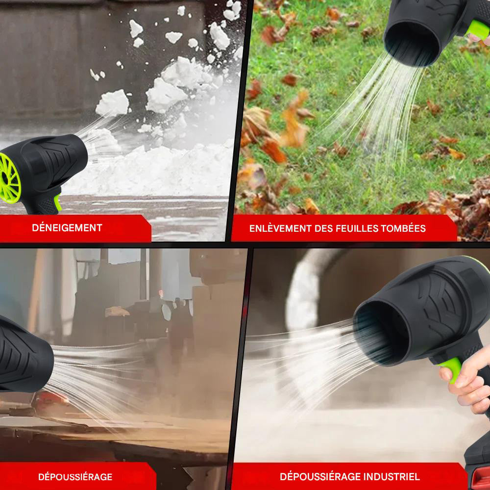 Souffleur Turbo Air Comprimé Sans Fil Électrique pour Poussière et Voiture
