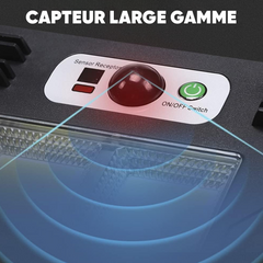 Mini lampe solaire 3 panneaux intégrés 216 LED lumière blanche avec télécommande