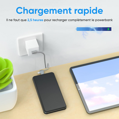 Powerbank 20000mAh chargeur rapide portable avec 4 ports USB