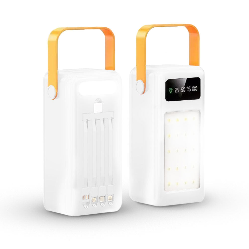 Power Bank 60000mAh avec Lumière d'Urgence, Recharge Rapide et Portable