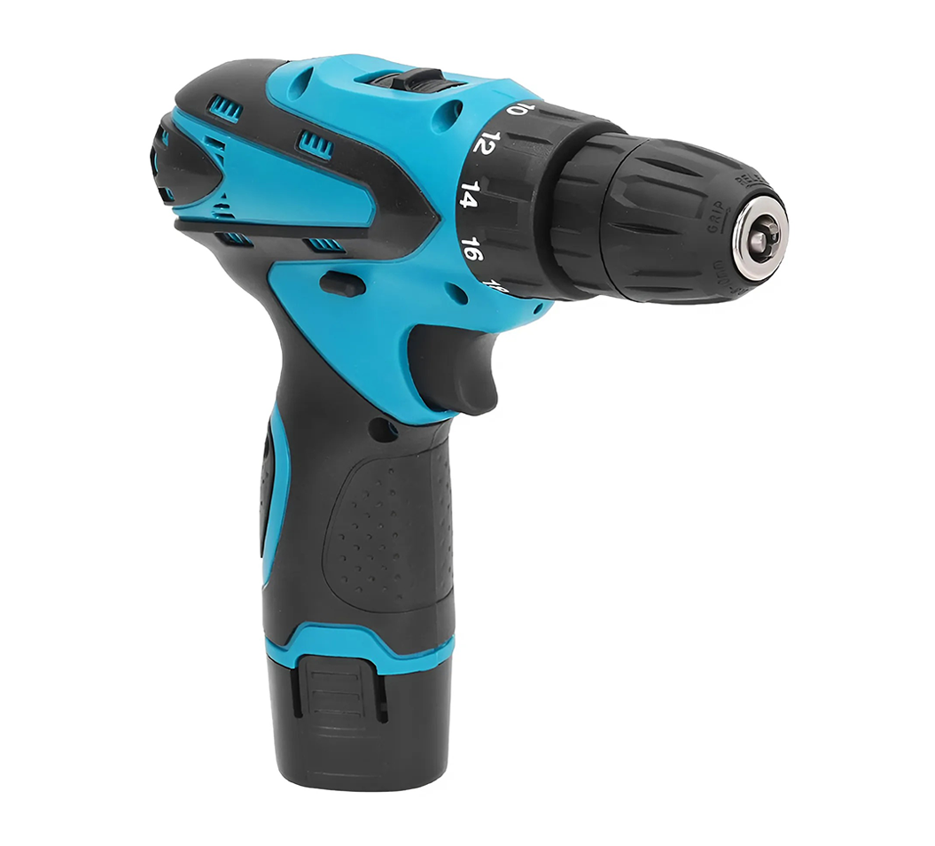 Perceuse-visseuse sans fil 12V avec double batterie rechargeable et lumière LED