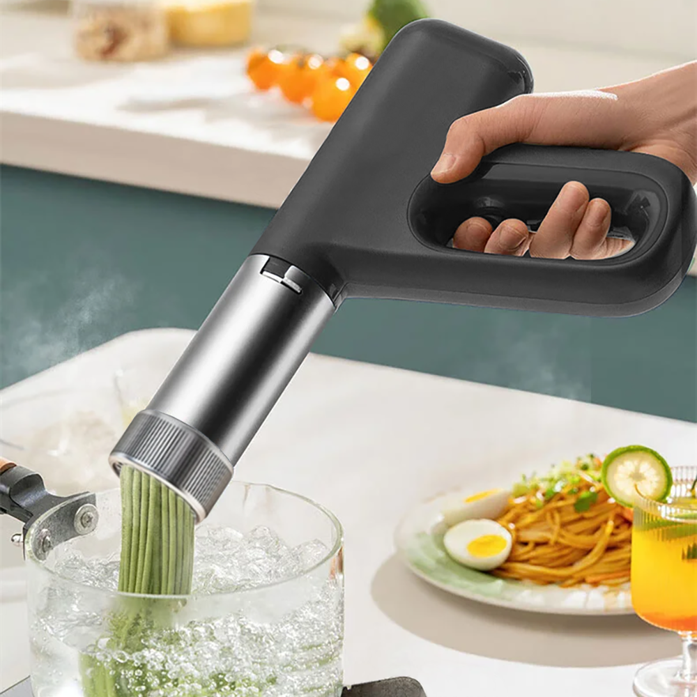 Machine à Pâtes Électrique Portable Sans Fil en Inox avec 5 Moules