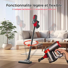 Aspirateur Cyclonique 1000W 3 en 1 Balai Électrique avec Filtre HEPA et Câble