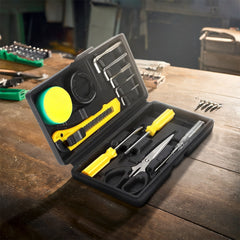 Kit d'outils multifonctions 12 pièces, mini valise portable, outils manuels