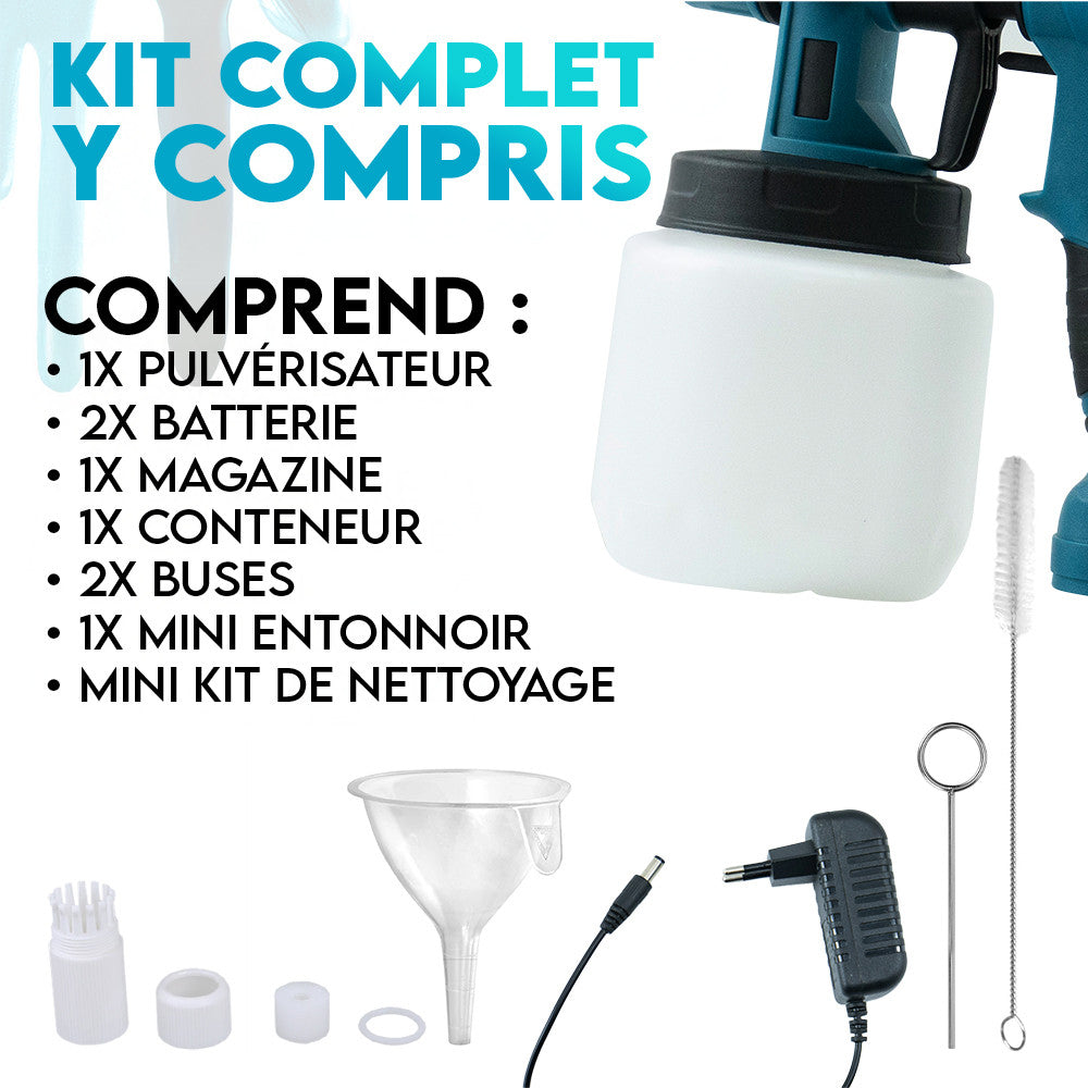 Pulvérisateur sans fil 48V avec pistolet et réservoir 800ml
