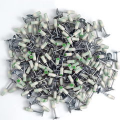 50 clous pour pistolet manuel, rivets ronds métal 7mm béton et fer
