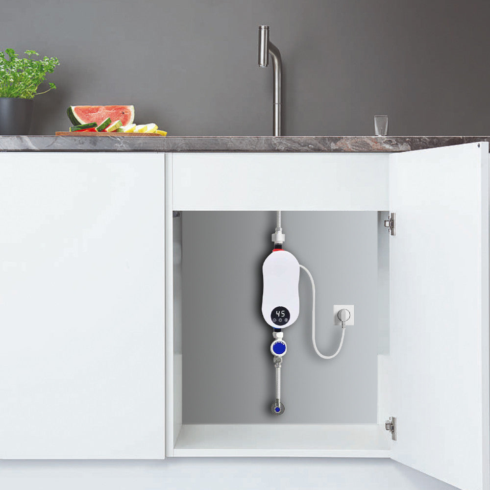 Chauffe-eau instantané électrique 3500W avec mélangeur et thermostat