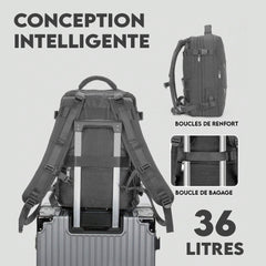 Sac à dos cabine avec USB, pour PC, avion, bagage à main