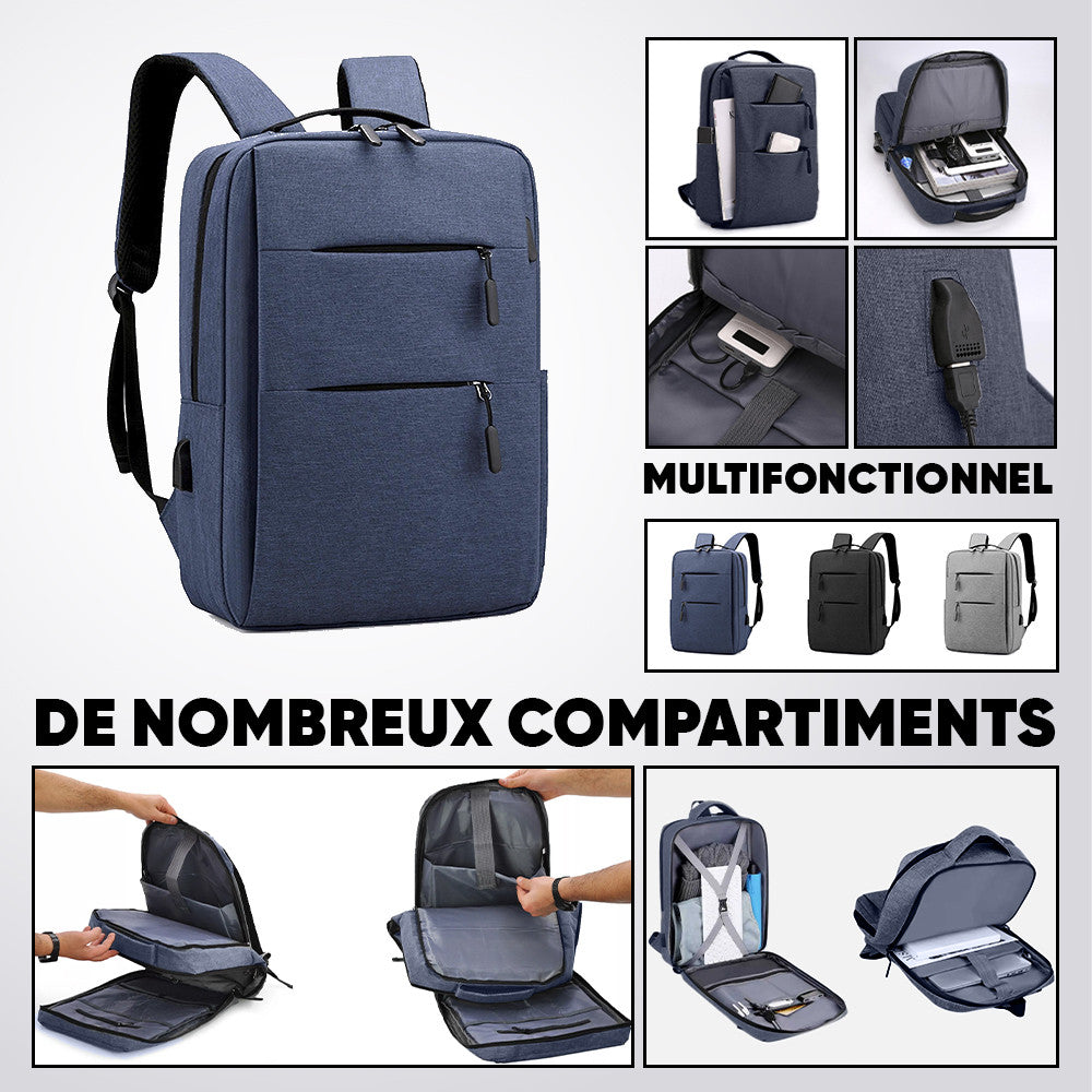 Sac à dos cabine avec USB, pour PC, avion, bagage à main