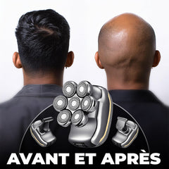 Rasoir Électrique Homme 5 en 1 Étanche, Rechargeable, Tondeuse Barbe & Cheveux
