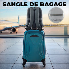 Sac de voyage avec charge USB, tissu technique, bagage à main cabine, porte-PC